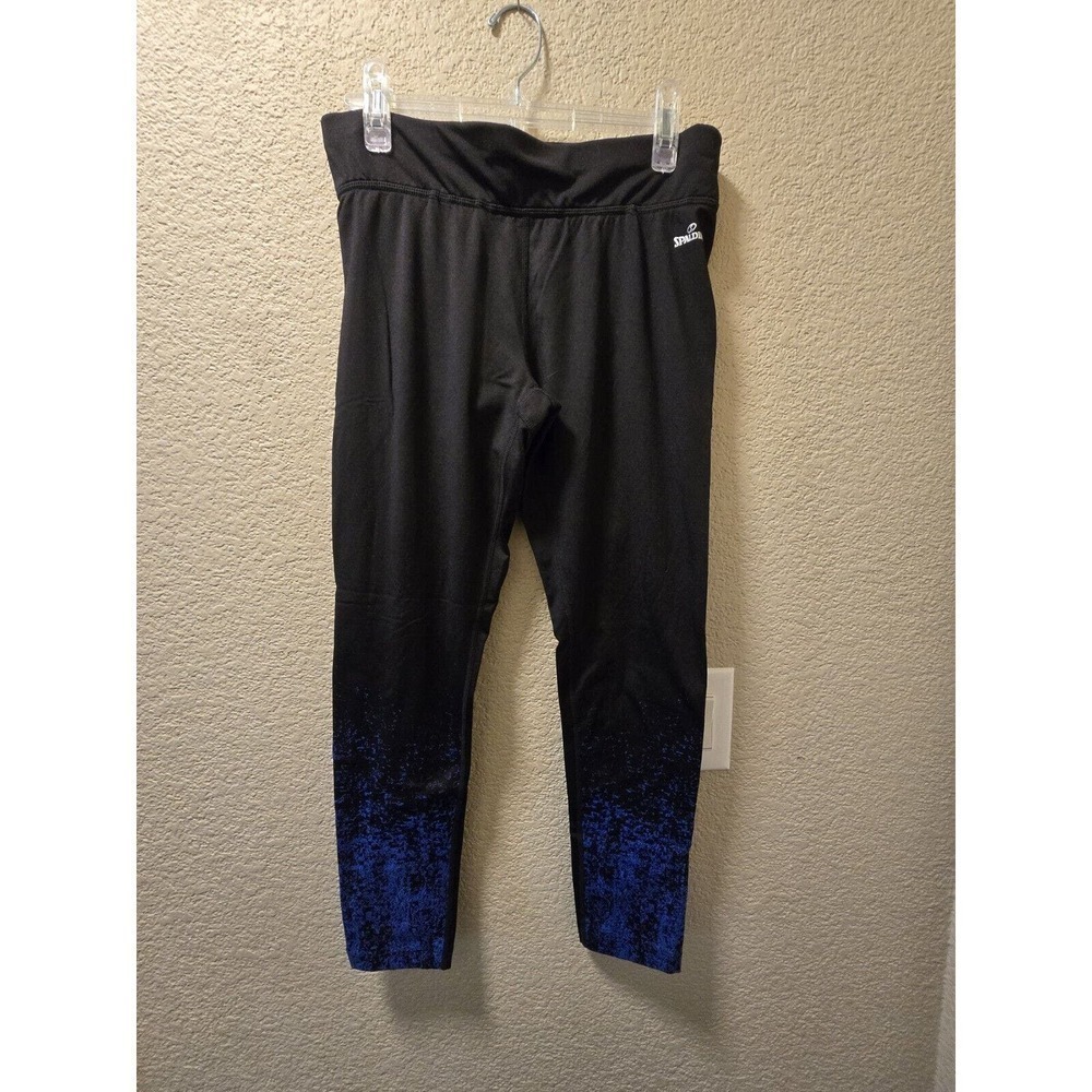Spalding Black With Blue Accent Legging Size Large